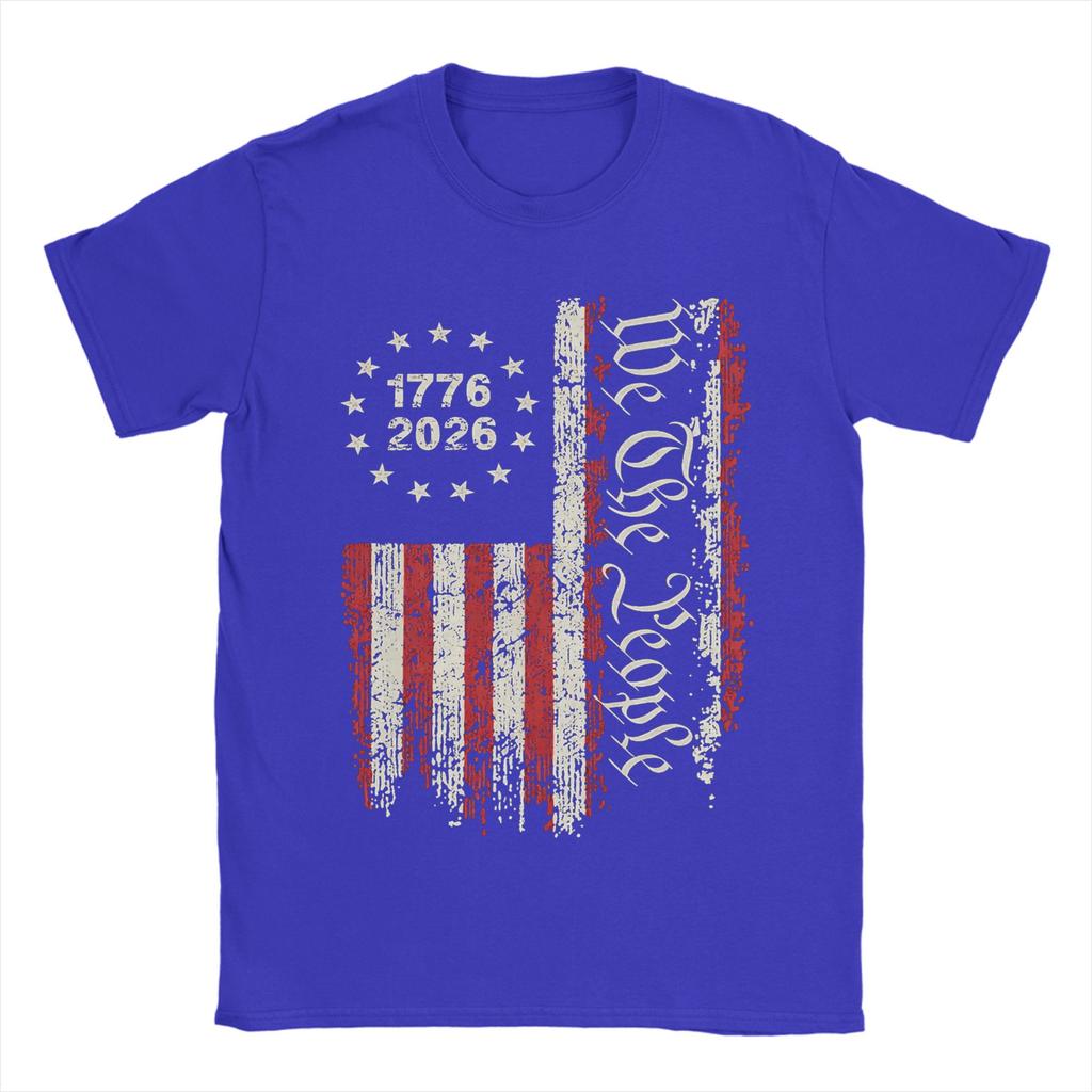 250 Years America Unisex T Shirts 2026 250th Anniversary Us Flag Funny Tee Shirt Short Sleeve Tshirts 100 Cotton Summer Clothes