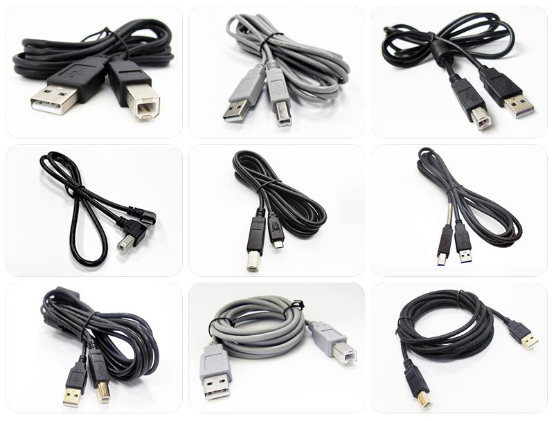 1.5M Power Data Charging Computer USB 2.0 Type-A Male to B Male Printer Cable Compatible with Printers Scanner