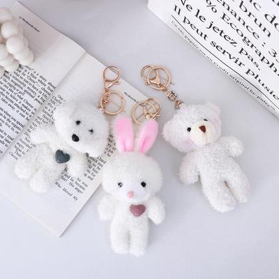 Keychain Pendant Bag Pendant Bag Accessories Backpack Pendant Dog Keyring Bear Keychain Rabbit Keychain