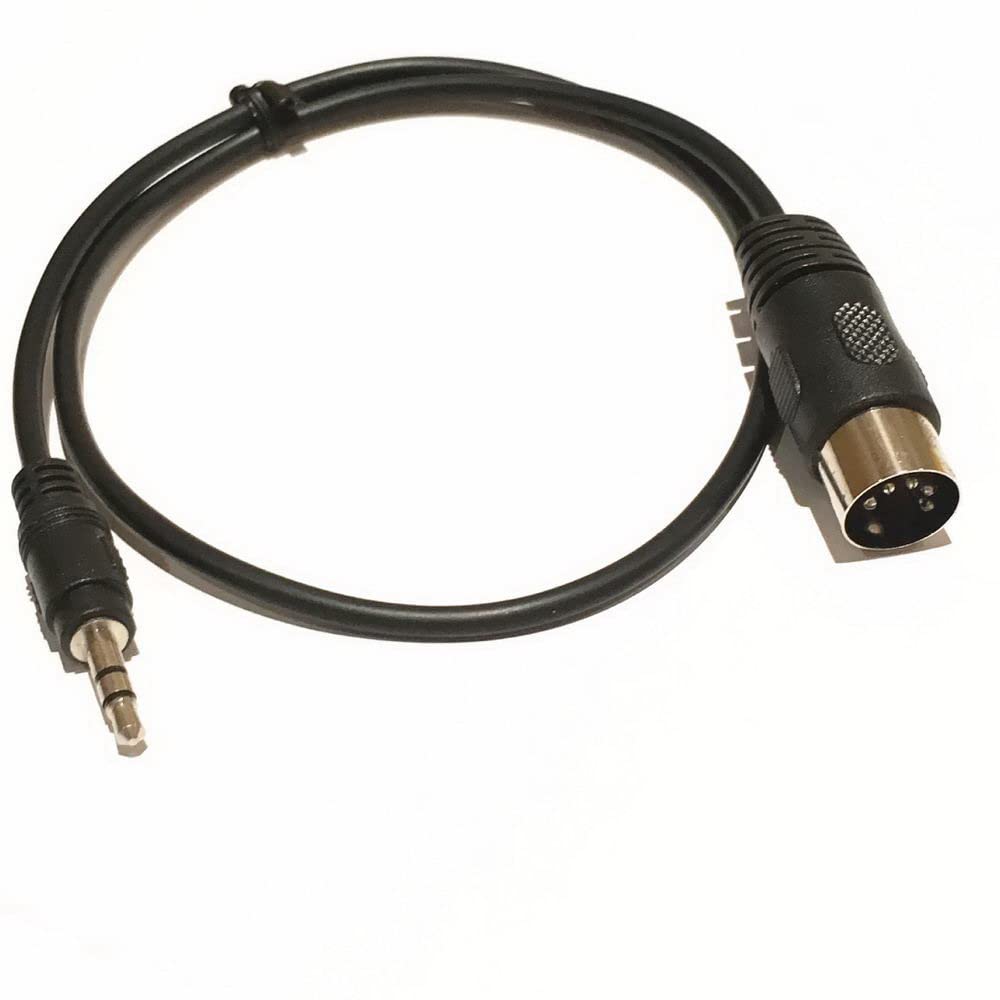 Cablu MIDI DIN AKNPMHT pentru MIDI DIN Masculin la Masculin Sistem Instrument Performanță Ieșire Semnal 5 Pini Claviaturi, 3.5mm 3 Poli (Sintetizator/Orgă/Digital