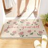 Imitation Cashmere Bathroom Floor Mat Toilet Toilet Toilet Quick-drying Carpet