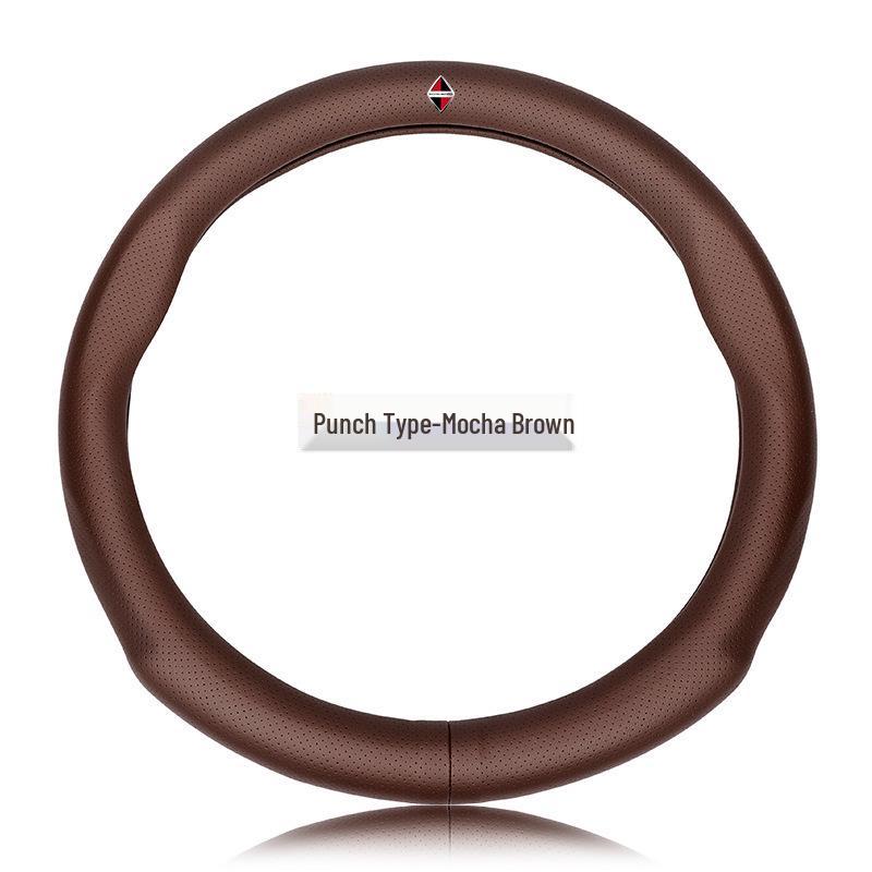 Borgward Genuine Leather Steering Wheel Cover for BX7/BXi5/BX6, Universal Fit - Four Seasons Car Accessory