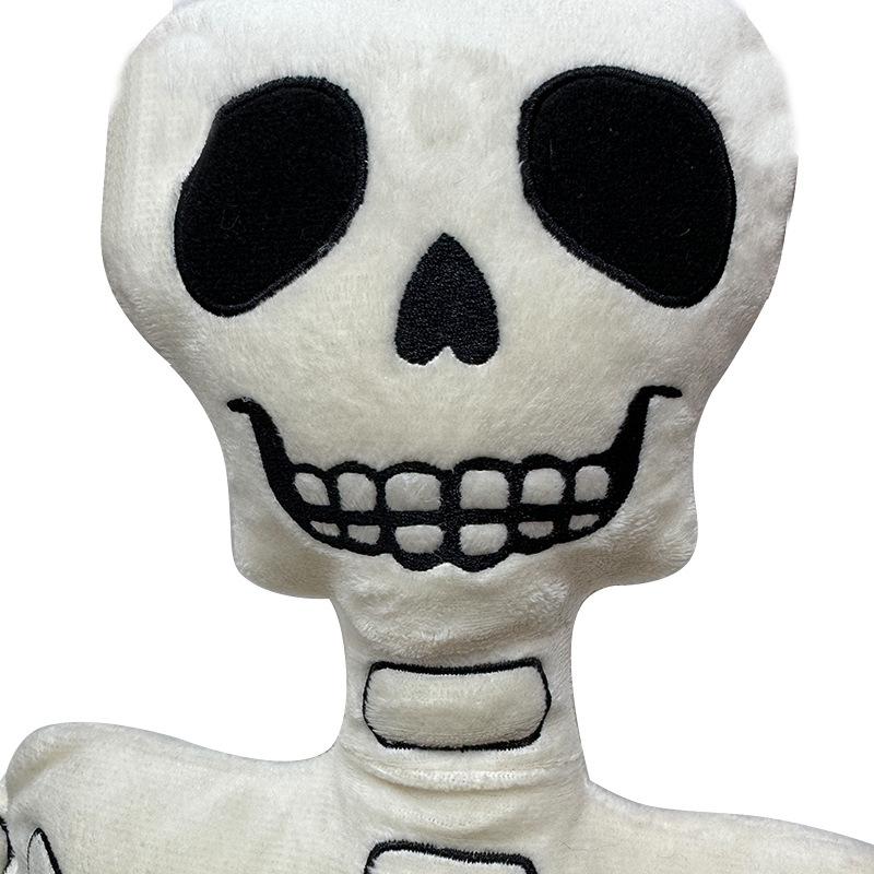 High-Quality 5PCS 110cm Halloween Horror Skull Fluffy Dolls Happy Halloween Party Soft Pillow Home Decor Plush Playthings