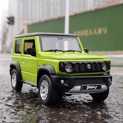 1:24 Suzuki Jimny Off Road SUV Legering Diecast Model Voertuig Geluid & Licht Collectie Display Hobby Decoratie Cadeaus Voor Vriend