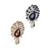 1pc Vintage Luxury Rhinestone Crystals Brooches For Women Clothing Coat Elegant Jewelry Accessries Gifts
