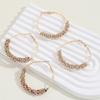 Crystal Zircon Earrings Colorful Jewelry Studded Earrings Personalized Large Hoop Earrings Women