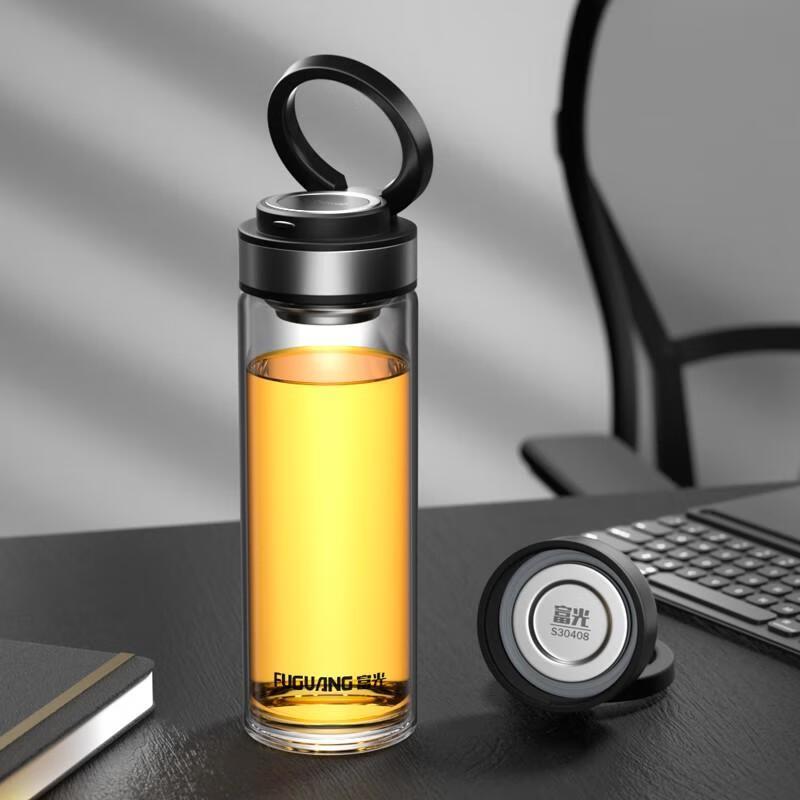 Fuguang Portable Borosilicate Glass Tea Infuser Bottle