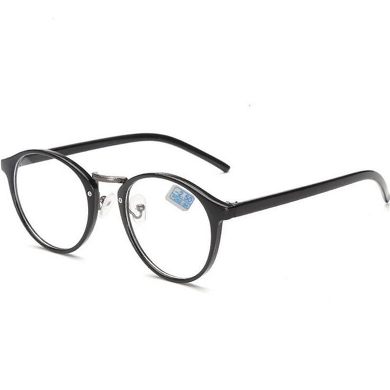 Retro Runde Brille Männer Frauen Ultraleicht Myopie Brillen Myopiebrillen fertig -1 -1,5 -2 -2,5 -3 -3,5 -4 -4,5 -5 -6