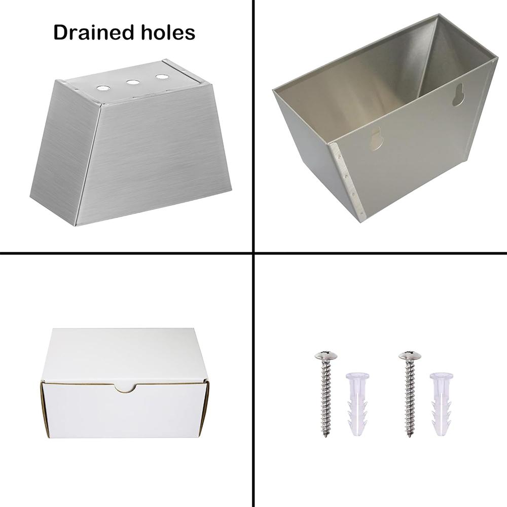 LMETJMA Nerezový lapač víček od pivních lahví Nástěnný sběratel pivních víček Stolní kbelík na sodovku s drenážními otvory JT337