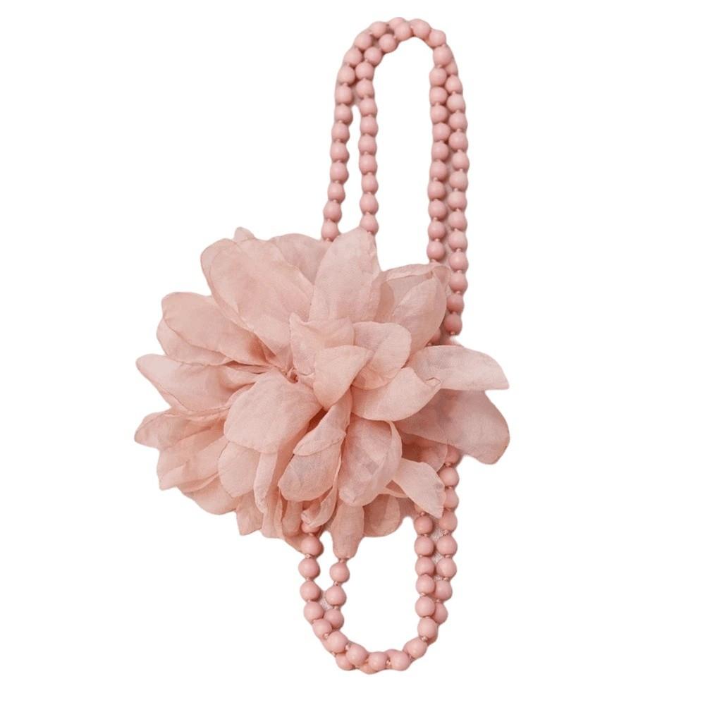 Flower Designing Big Flower Necklace Elegant Style Belly Jewelry Long Necklace  Daily Accessory розовый