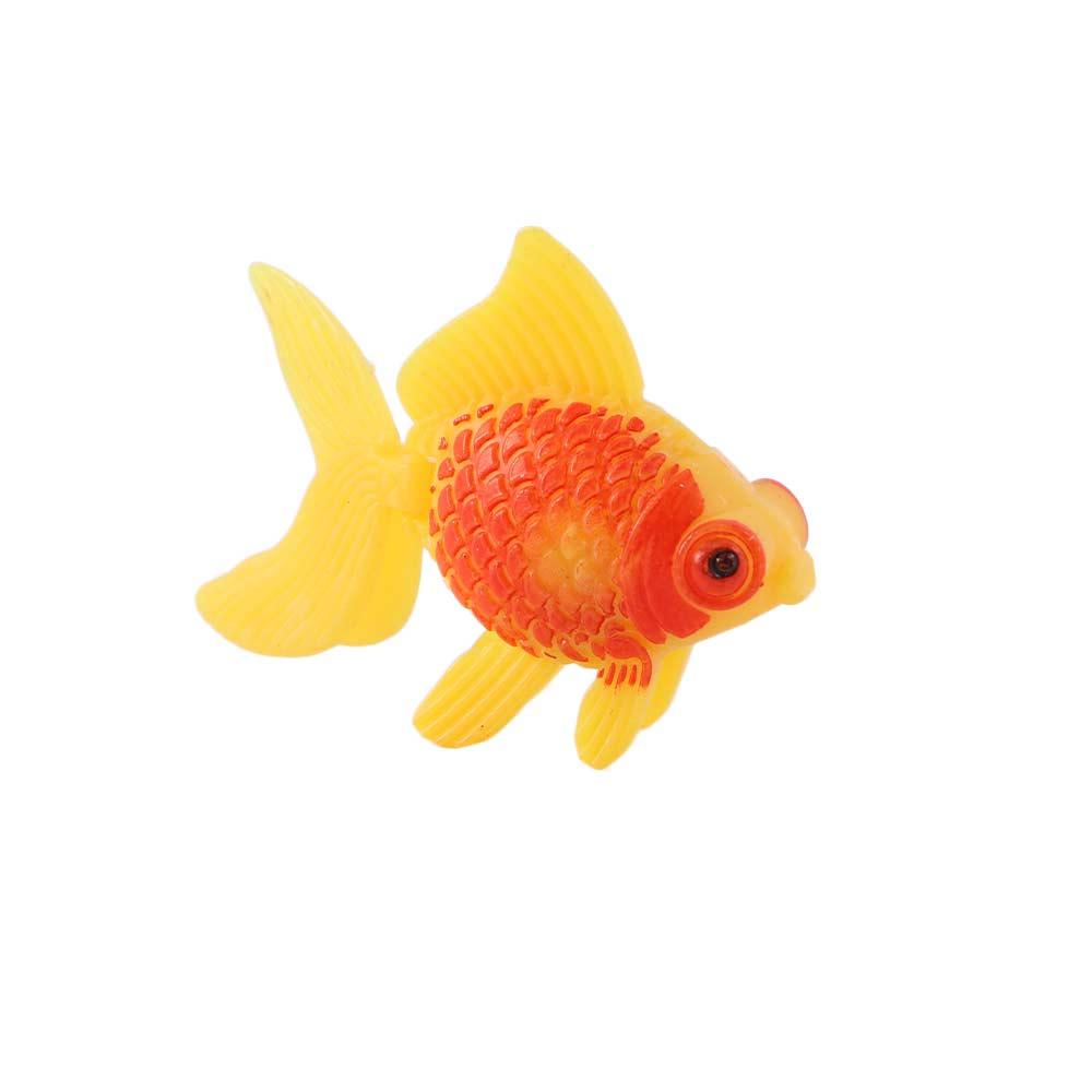 3Pcs Plastic Ornament Aquatic Pets Fake Fish Gold Fish Home Garden Aquarium Tank