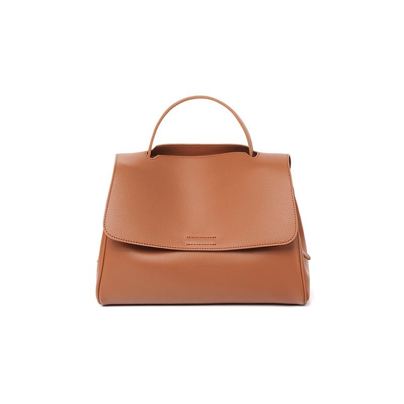 Soft leather bag women's 2025 new fashion shoulder messenger bag large capacity versatile tote underarm bag genuine leather women's bag
