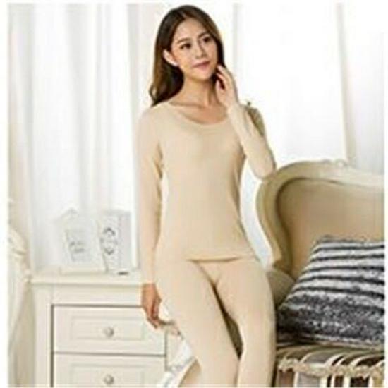 

Женский комплект термобелья с квантовым нагревом: Легкий, низкий воротник для осени/зимы - доступен верх и низ XL (65-80 kg)