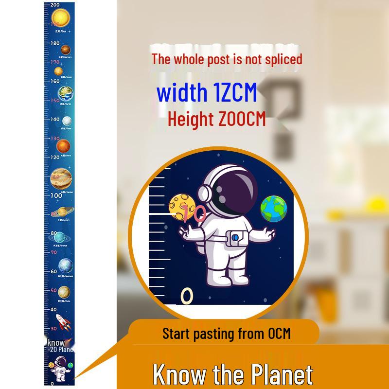 

Настенная наклейка для измерения роста детей - Без повреждений Height Sticker