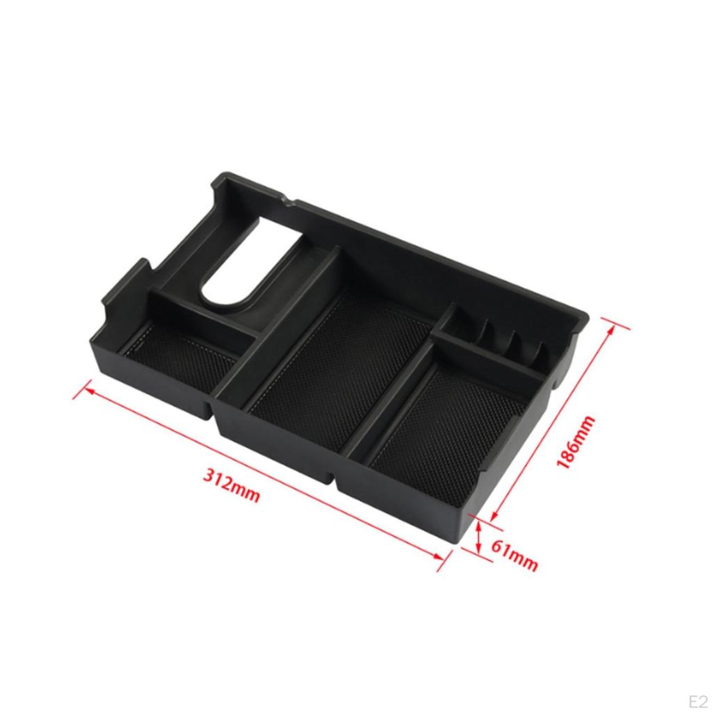 NonSlip Center Console Storage Tray | Recessed Long Slot, Organizer