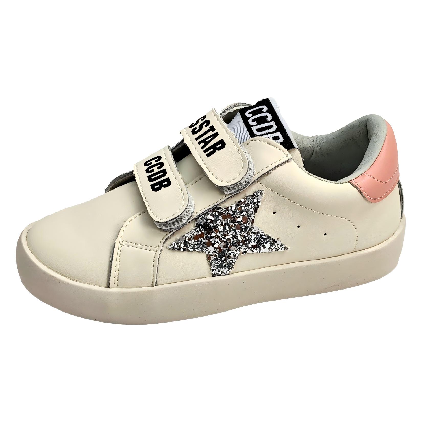 

Autumn Children s Boys Girls Genuine Leather Sequin Magic Sticker Dirty Sneakers Kid Toddler Casual Flats Single Shoes 25 рожевий