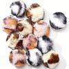 5Pcs Leopard Print Plush Catnip Balls Soft Interactive Toy Balls For Cats Dogs Self‑Play Relieve Boredom Improve Emotions