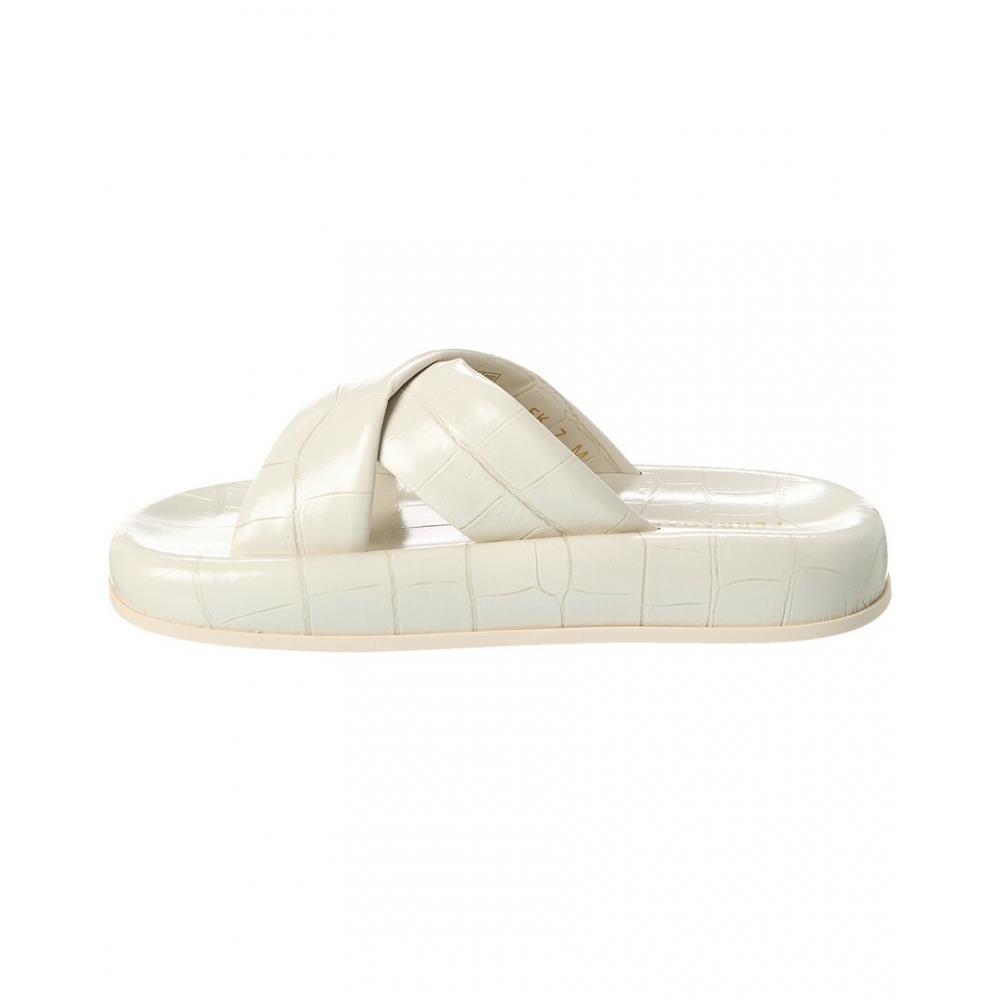 Salvatore Ferragamo Ferragamo Dasie Leather Slide White