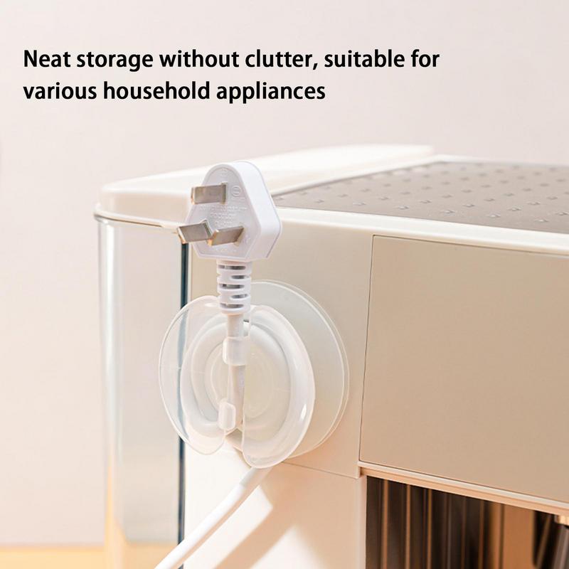 1Pc Transparent Charging Cord Organizer Portable Charger Cord Holder Round Storage Case Retractable Reel Box Cable Winder
