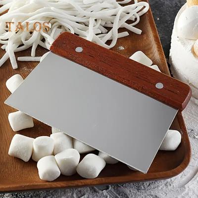 Dough Scraper Cutter Stainless Steel Pastry Scraper Chopper Multipurpose Kitchen Utensil for Bread Pastry And Pizza