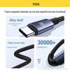 PISEN 100W Aluminum Alloy Braided Type-C Super Fast Charging Cable for Huawei