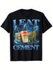 Unisex T-shirt I Eat Cement Funny Cat Meme Internet Memes Funny Memes Gen-Z T-Shirt