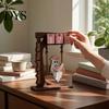 Unique Book Lover Gifts Wooden Tree Calendar Desk Ornament, Flippable Number Reading Goal Tracking Halloween Ghost Ornament Tabletop Decor,