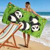 Playful Pandas Frolic Joyfully Print Beach Towel, Quick Drying, Suitable for Travel, Outdoor Sports, Jogging, the Beach and Swimming, Gift