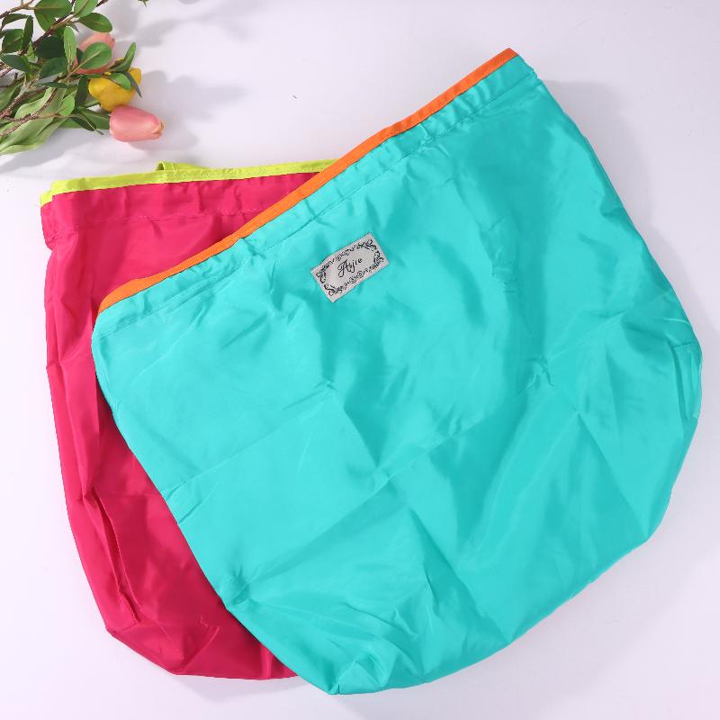 Single Foldable One - Shoulder Shopping Bag: Environmentally Friendly, Portable For Supermarket Groceries