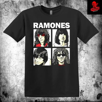 Herren- und Damen-T-Shirts Ramones Punk Rock Band Unisex Schwere Baumwolle Premium