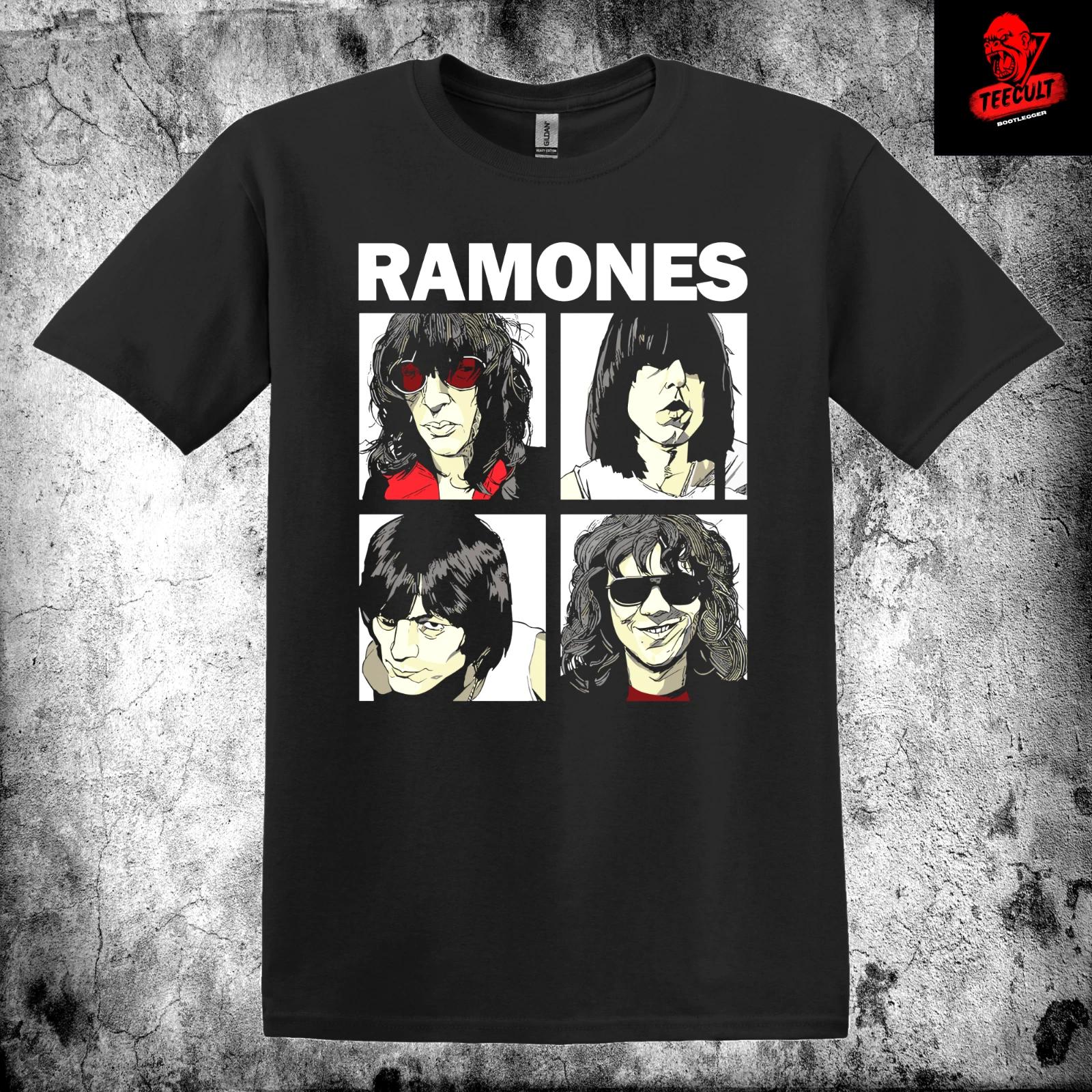 Men s and Women s T-shirts Ramones Punk Rock Band Unisex Heavy Cotton Premium XS