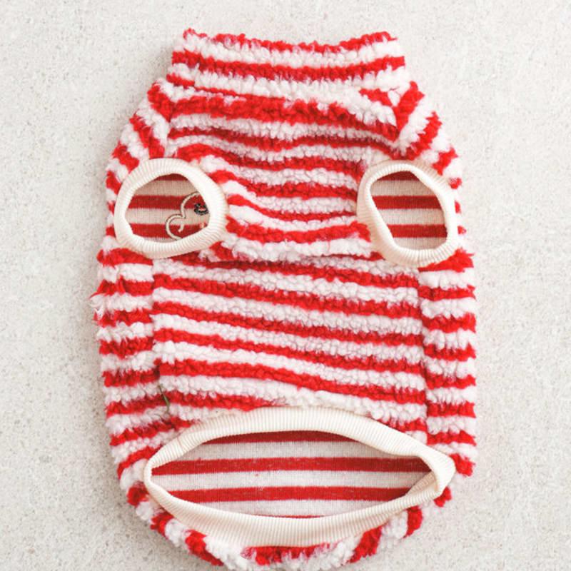 [Pet] Pogle Striped Vest Xl Red