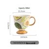 Shangqi Hand-painted Retro Ceramic Mug with Spoon