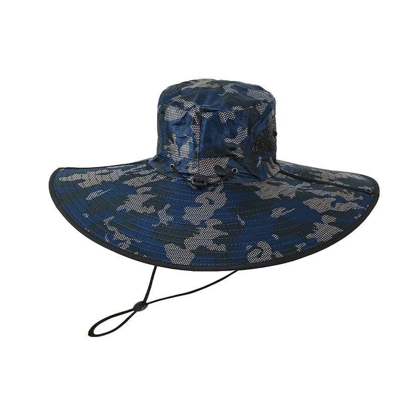 Men's Extra Wide Brim Sun Hat for Summer, Outdoor Hiking Fishing Cap with Large Brim, UV Protection Bucket Hat