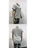 2026 Spring/Summer Women's Cotton Linen Pocket Short Sleeve Shirt