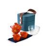 Good Luck Travel Tea Set Ceramic Household Outdoor Portable Cover Bowl Express Cup Peace And Joy One Pot Two Cups