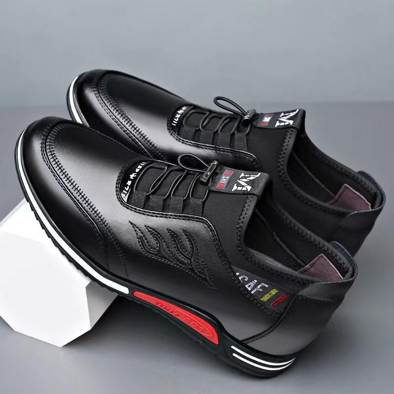 2025 Spring Youth Casual Leather Shoes Business Dress Casual Comfortable Board Shoes British Men's Shoes Casual Flats