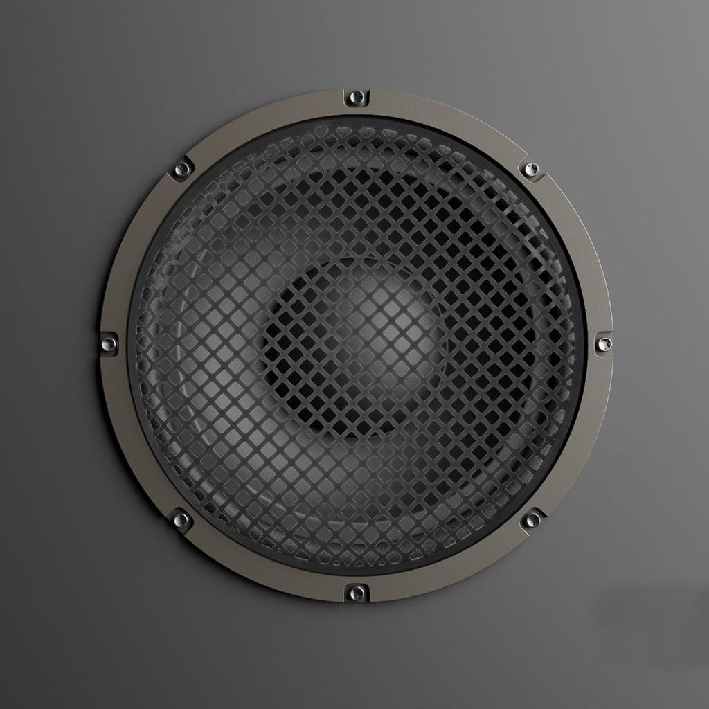 LIFKOME Set of Speaker Grille Covers for Car Universal and 2-Piece Speakers, Black, Repair, Replacement, Decorative, 12-Inch