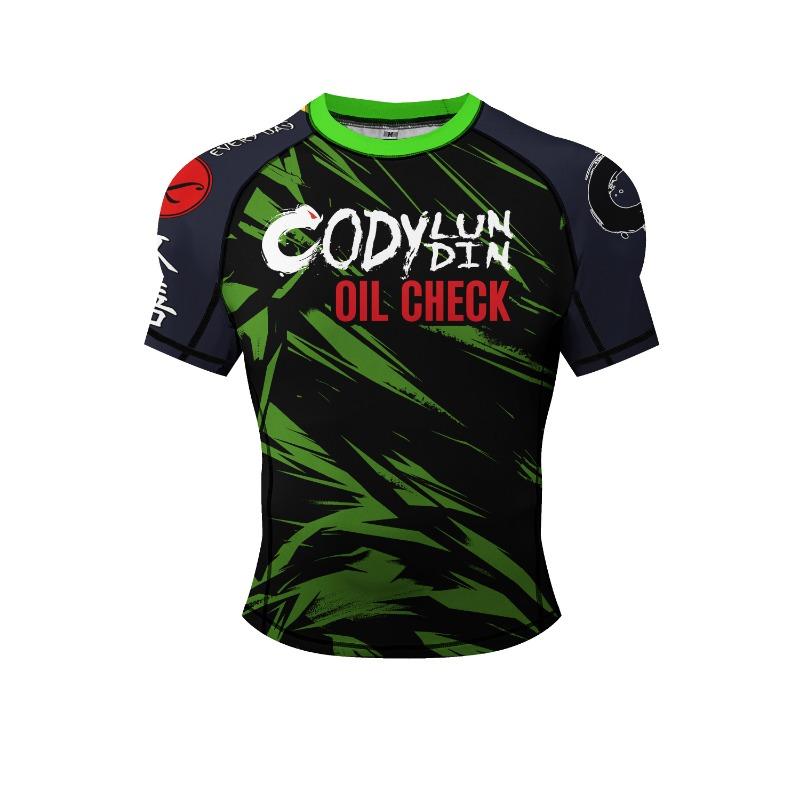 Handsome Men Running Compression T-shirts Sportswear Gym Rash Guard With Silicon Hem Boxing Training Jiu Jitsu Bjj Sports Tops