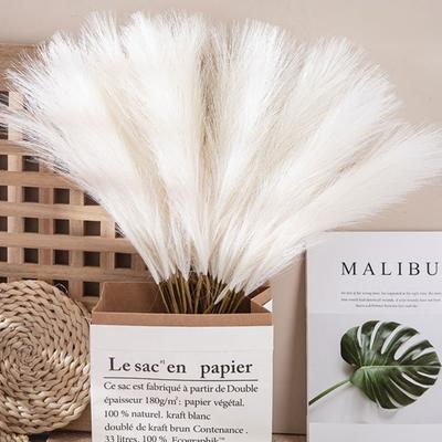 Yousheng 20Pcs Simulation Plant No Watering Realistic 55cm Artificial Pampas Grass Green Plant Decoration Home Decor