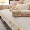 Embroidery Jacquard Chenille Sofa Cover for All Seasons Living Room Non-slip Leather Sofa Seat Cover Couch Slipcover, Sofa Towel