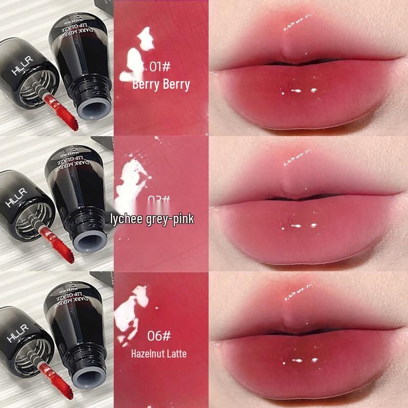 New Long-Lasting Pearlescent Nude Mirror Lip Gloss: Moisturizing, Non-Fading, and Whitening Lip Oil Lipstick.