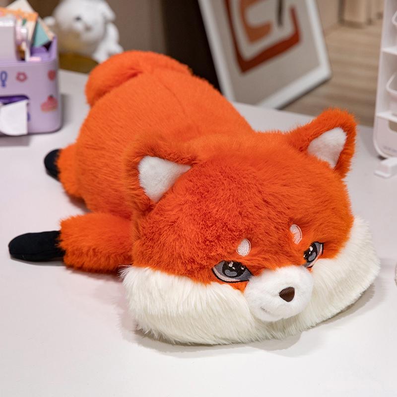 

Cute Fox Plush Toy Soft Fluffy Stuffed Animal Doll Kawaii Sofa Decor Pillow Valentine Gift for Fox Lovers