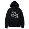 Autumn Winter YES I'MCOLD Letter Logo Print Saint Hoodie Hooded Men Women Couple Casual Gray Black Oversized Pullovers
