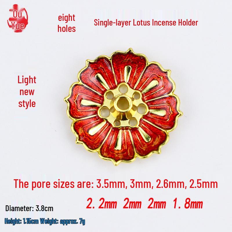 Ouyue Lotus Legierung Räucherstäbchenhalter: Zen Aromatherapie Drahtbrenner