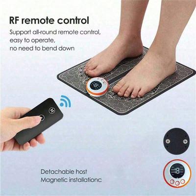 Electric EMS Foot Massager Pad Relief Pain Relax Feet Acupoints Massage Mat Shock Muscle Stimulation Improve Blood Circulation
