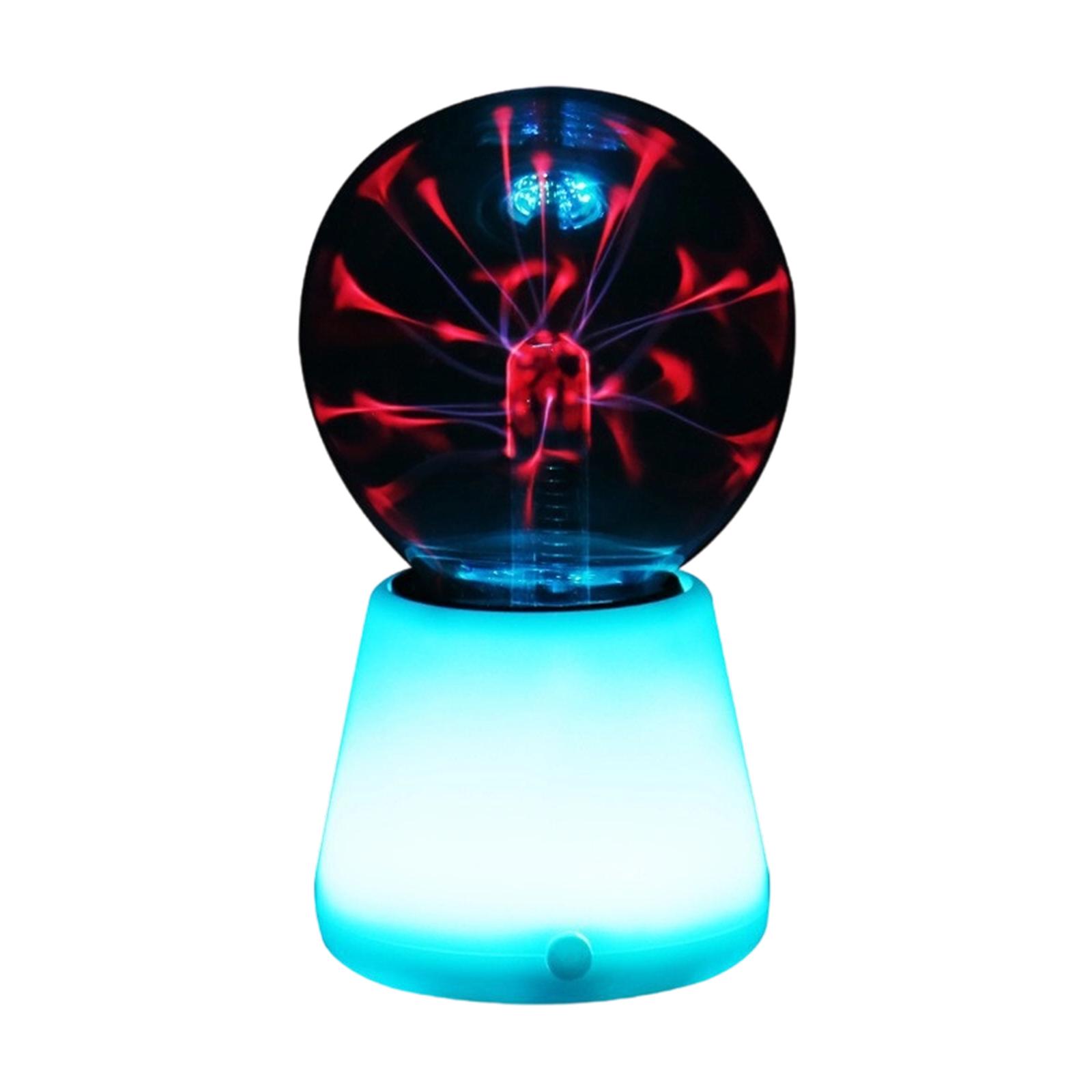 

Plasma Atmosphere Lamp - USB Powered Color Changing Electrostatic Ball With Sensitive LED Night Light One Size