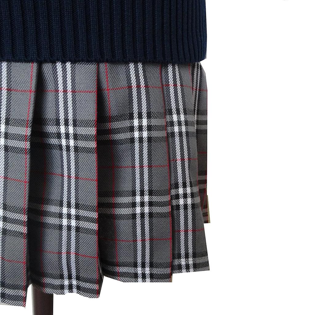 SWEET ROSE Realistisches Highschool-Mädchen Cosplay Langarm Schulstrickkostüm, Uniform, Outfit, (M, Marineblau)