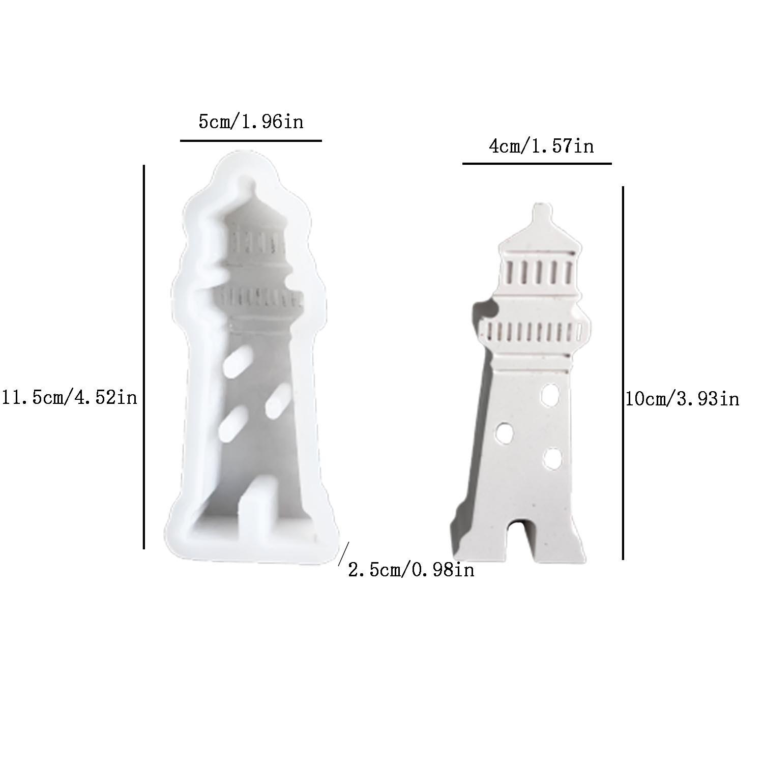 Маяк Ароматерапия Гипсовая Глиняная Форма Форма Маяк Дом Форма Свеча Мыло Силиконовая Форма Приморский Дом Украшения Литьевая Форма