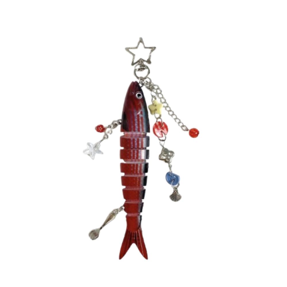 Phone Lanyard Handmade Fish Keychains High-precision Fish Bait Lanyard  Backpack